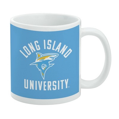 Long Island University Sharks Logo Ceramic Coffee Mug Novelty Gift Mugs for Coffee Tea and Hot Drinks 11oz White