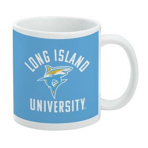 Long Island University Sharks Logo Ceramic Coffee Mug Novelty Gift Mugs for Coffee Tea and Hot Drinks 11oz White - 1 of 4