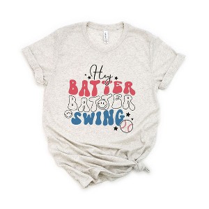 Simply Sage Market Women's Batter Batter Red White Blue Short Sleeve Graphic Tee - 1 of 3