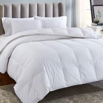 All Season King White Comforter Duvet Insert, Extra Fluffy Down Alternative Fill by California Design Den