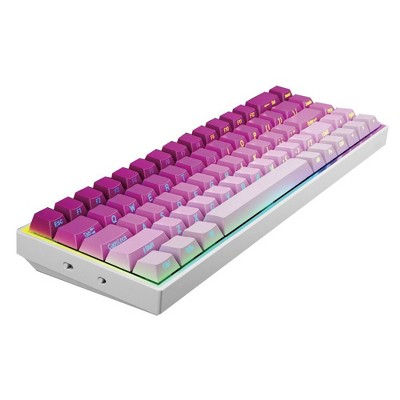 61 Keys Mini Gaming Keyboard 60 Percent LED Backlit Blue Switch Teclado Gamer Computer Laptop PC USB Wired Mechanical Keyboard