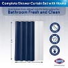 LunaLulinlk 100% Polyester Shower Curtain Set - 2 of 4