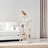 56.3in Cat Tower for Large Cats Indoor Cat Tree Cat Condo with Scratching Posts, Hammock, Plush Perch, Cat Furniture - 2 of 4