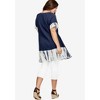 ellos Plus Size Tie-Dye Gauze Tunic - 3 of 4