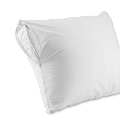 AllerEase Zippered Bed Bug Pillow Protector -White (Standard/Queen)