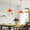 Livex Lighting Amador 1 - Light Pendant in  Shiny Orange/Polished Chrome - 3 of 4