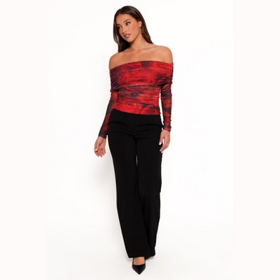 Petal and Pup Womens Koa Off Shoulder Top