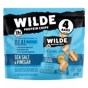 WILDE 13g Protein Chips - Sea Salt & Vinegar - 4ct - 1 of 4