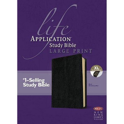 Life Application Study Bible-NKJV-Large Print - (Leather Bound)