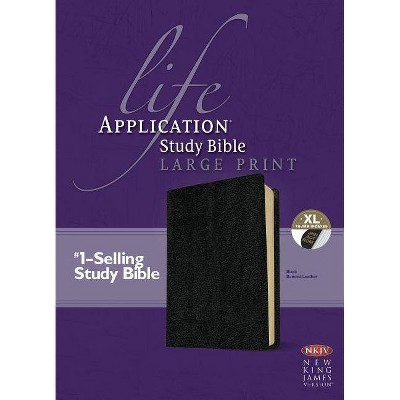 Life Application Study Bible-NKJV-Large Print - (Leather Bound)