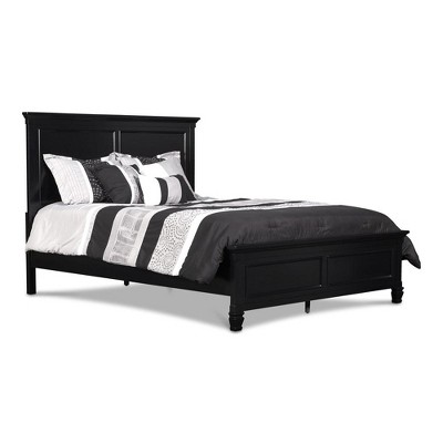 New Classic Furniture, Tamarack Contemporary Solid Wood 5/0 Q Panel Bed in Black