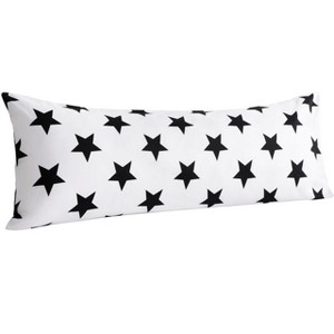 Brushed Microfiber Body Pillowcase, Soft and Cozy Printed Pillow Cover with Envelope Closure, 20x54 Inches - NTBAY - 1 of 4