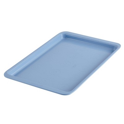 Farberware Easy Solutions Nonstick Bakeware Cookie Pan Baking Sheet, 11  Inch X 17 Inch, Blue & Reviews