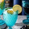 Slickblue Geometric Diamond Highball Glasses - Set of 6, 10 oz, Clear, Blue, Amethyst - 2 of 4