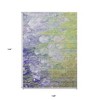 Artichoke Green Purple And Lilac Abstract Washable Indoor Outdoor Area Rug - 3 of 4