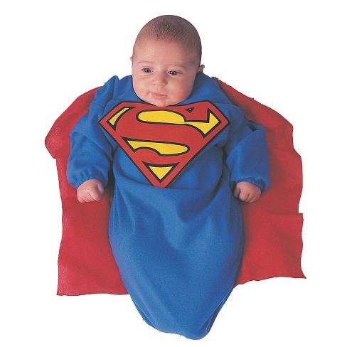 Infant Boys' Dc Comics Deluxe Superman™ Bunting Costume - Size 0-9 Months -  Multicolored : Target