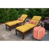 Casual Cushion Solid Sunbrella Fabric 1-Piece Outdoor Chaise Cushion, 22.5"W x 74"L - 2 of 4