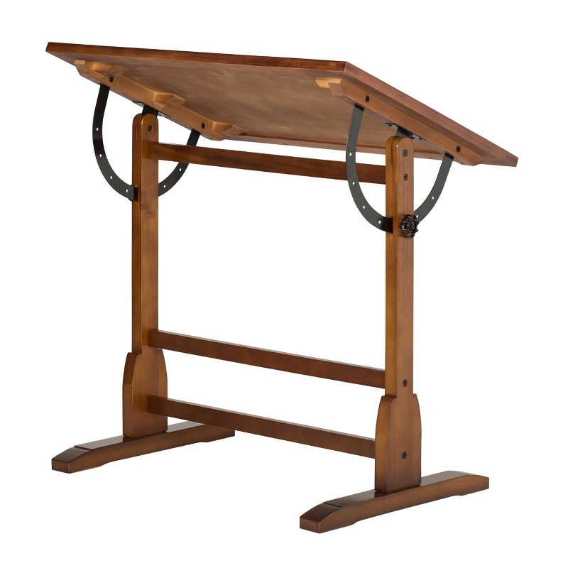 36&#34; Canvas &#38; Color Retro Wood Table Rustic Oak - Studio Designs, 6 of 11