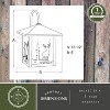 VAXCEL 1 Light Burnished Bronze Rustic Outdoor Wall Lantern Clear Glass, Tree, 12.5 inch - 4 of 4