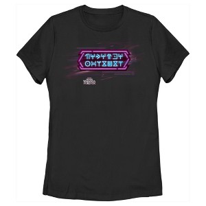 Women's Black Panther: Wakanda Forever Neon Symbols T-Shirt - 1 of 4