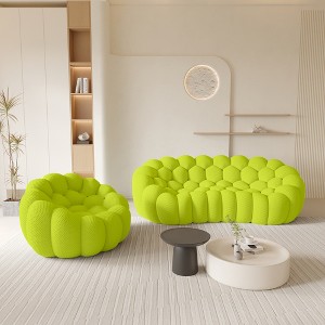 WJSHome 3 Seater Bubble Sofa and Single Seat Bean Bag Sofa, Comfy Mesh Fabric Upholstered Sofa for Living Room, Office, Apartment - 1 of 4