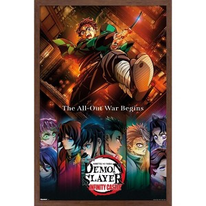 Trends International Demon Slayer: Infinity Castle (2025) - Key Art Framed Wall Poster Prints - 1 of 4