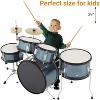 AD-300 Kids Drum Set,Junior Drum Kit,Drum Set for Musical Instruments,Full 16in Youth Drum Set With Bass Drum,Tom, Snare Drum,Hi-Hat - 4 of 4