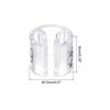 Unique Bargains Plastic Reusable Easy to Recognize Clothes Hanger Sizer Marker Garment Color Coding Clear 100 Pcs - 2 of 4