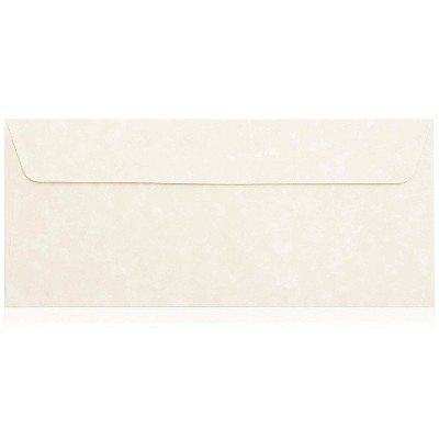 50 Pack Self Adhesive Tape Parchment Envelopes #10 (9½x4¼ in) for Invitation Greeting Cards, Mailing Letters, Thank You Notes