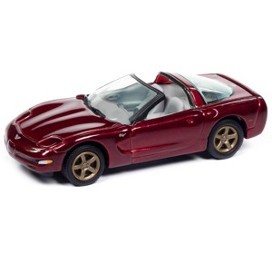 2003 Chevrolet Corvette Convertible "50th Anniversary" Anniversary Red Metallic 1/64 Diecast Model Cars by Johnny Lightning - 1 of 1