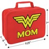 Wonder Woman Wonder Mom Logo Insulated Soft Sided Lunch Box - 2 of 4