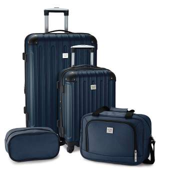 Geoffrey Beene Colorado 4 Pc Luggage Set, Navy