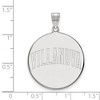 Black Bow Jewelry 10k White Gold Villanova Wildcats NCAA Extra Large Pendant - 2 of 3