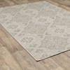 Paloma Floral Trellis Patio Rug Ivory/Gray - Captiv8e Designs - 4 of 4