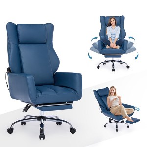 DYHOME Multi-Posture Massage Office Chair - 3-Way Recliner with Zero Gravity & Foldable Armrest, Ergonomic Chair for Home Office - 1 of 4