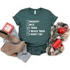 Simply Sage Market Women's I Tried Nice List Short Sleeve Graphic Tee - 3 of 4