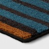 Striped Area Rug Turquoise/Yellow - Threshold™ - image 3 of 4