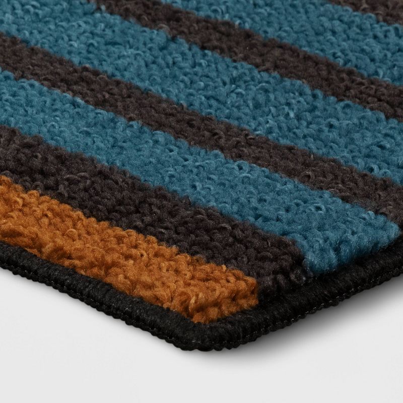 Striped Area Rug Turquoise/Yellow - Threshold™, 3 of 7