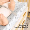 LISM 2-Pack 100% Cotton Changing Pad Covers Diaper Changing Pad Sheets - 3 of 4
