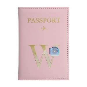 Unique Bargains Durable Letter Pattern Passport Holder 1 Pc - 1 of 4