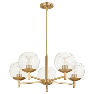 Quorum Lighting Lyon 5 - Light Chandelier in  Aged Brass - 1 of 1