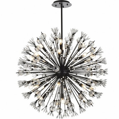 Elegant Lighting Vera 24 - Light Pendant in  Black