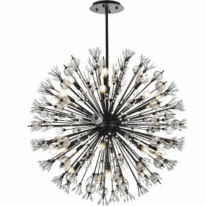 Elegant Lighting Vera 24 - Light Pendant in  Black - 1 of 4