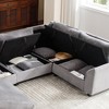 Modular Sectional Sofa, Oversized U Shaped Couch, Convertible Sleeper Sofa, 6 Seat Sofa with Chaise - Morden Fort - 4 of 4