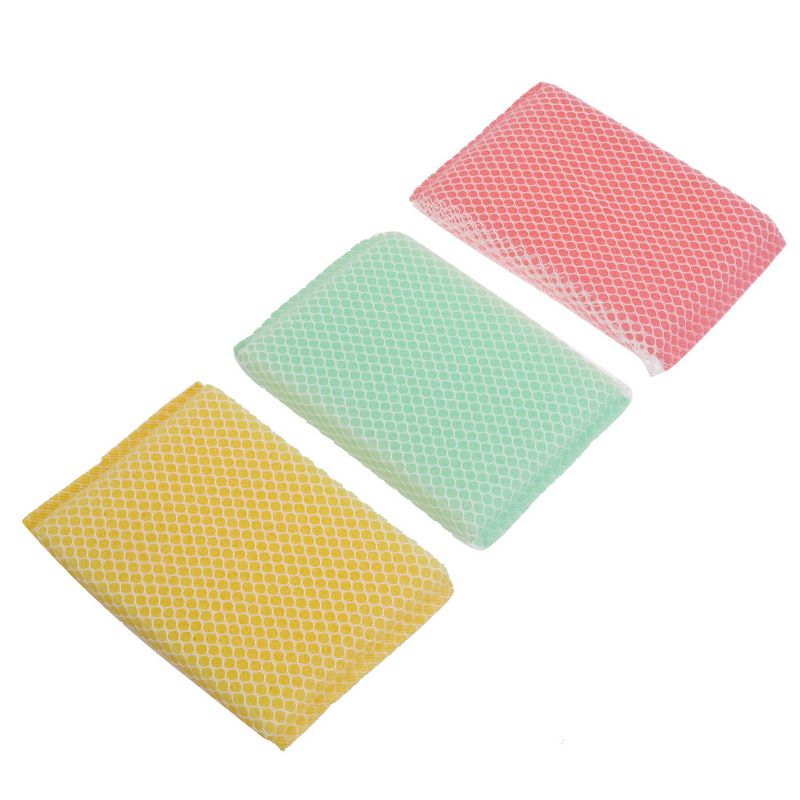 Unique Bargains Sponge Bowl Dish Cup Net Washer Cleaning Cleaners 3 Pcs, 1 of 5