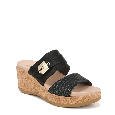 Dr scholls black on sale wedges