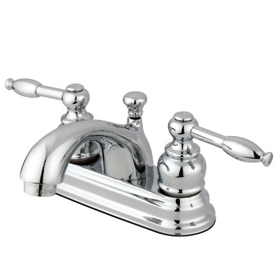 Center Set Bathroom Faucet 4" Chrome - Kingston Brass