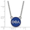 Black Bow Jewelry Sterling Silver Theta Phi Alpha Greek Life Necklace 18 Inch - 2 of 4