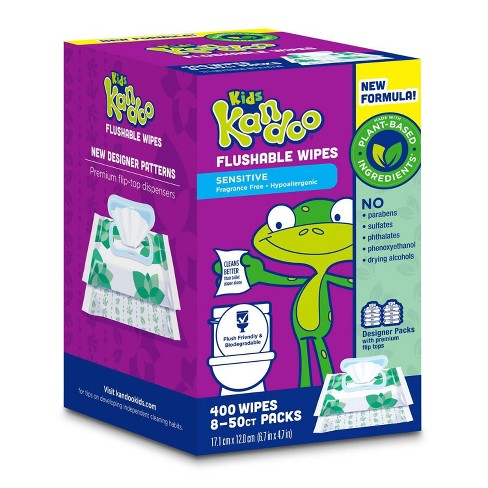 Kandoo Flushable Sensitive Wipes, 50 count Ingredients and Reviews