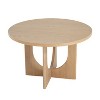 Christopher Knight Home Naomi Rustic 48" Wood Round Dining Table with Criss Cross Legs Natural - 4 of 4
